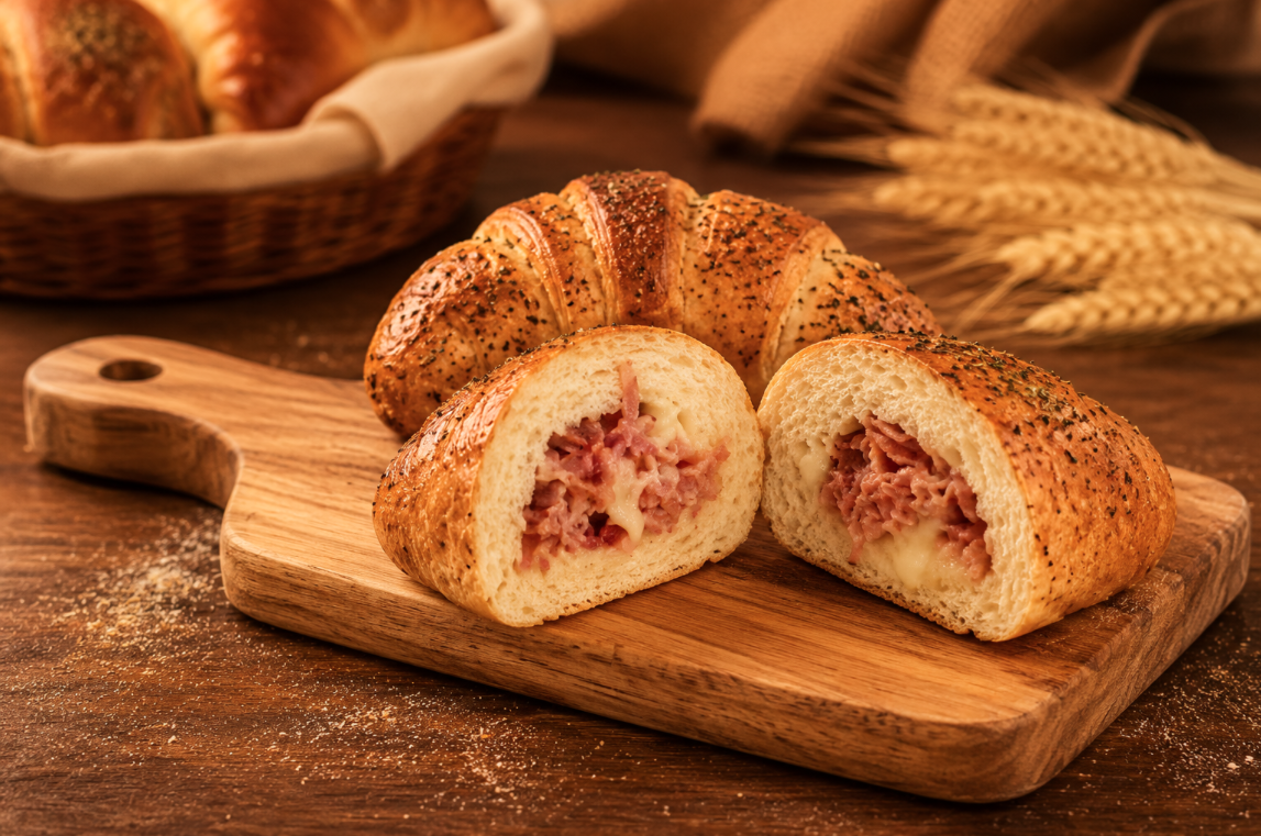 Croissant com Calabresa